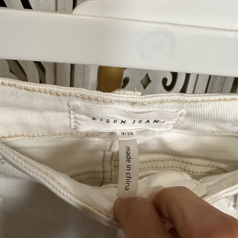 ⛔️Size 9/29 white wide legged jeans - Picture 6 of 8